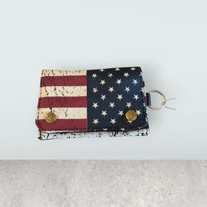 Robin Ruth American Flag Tri -Fold Wallet NWOT